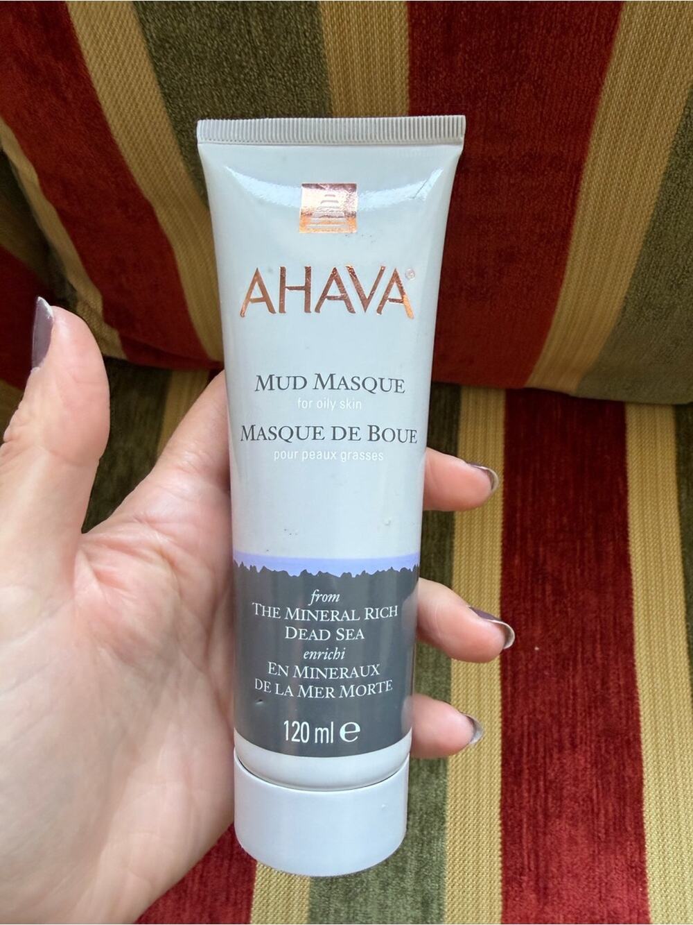 🗽AHAVA Mud Masque Tube in Light Gray and Copper Accents